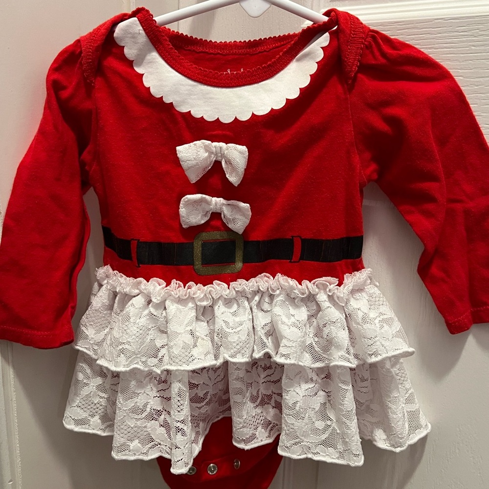 Garanimala Festive Red and White Toddler Dress